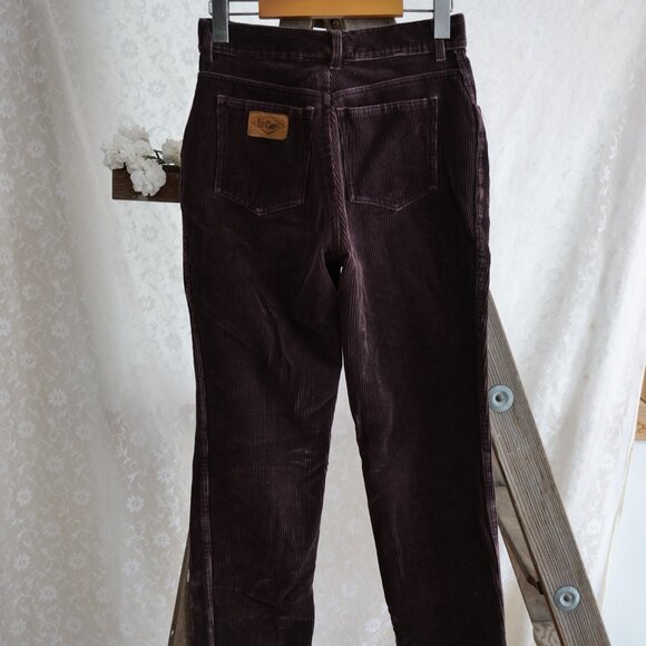 Vintage 1970s Lee Cooper Retro 70s High Rise Corduroy Pants Brown Jeans - Picture 3 of 9